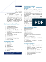 Introduction To Research: Research Research Problem Characteristics of Researchable Problems