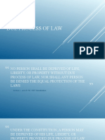 Due Process of Law