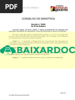 Decreto 80 06 Angola Regulamento de Licenciamento Das Operaoes de Loteamento Obras de Urbanizaao e Obras de Construao