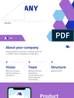 Blue and Purple Casual Corporate App Development Startup Pitch Deck Presentation