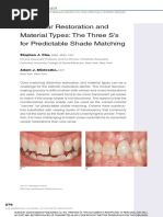 Dissimilar Restoration and Material Types. Stephen Chu