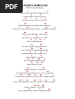 Calenda de Navidad Carlos Samaniego Acordes