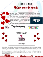 Certificado Das Mães