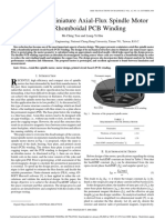 Design of A Miniature Axial-Flux Spindle Motor With Rhomboidal PCB Winding