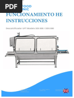 Manual de Instrucciones SDS - DDS 800 DESCAMADORA