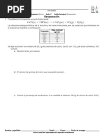 Recuperación Estequiometria