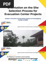 Session 1 - Overview of Evacuation Center As Emergency Facility in DRRM