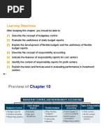 CH 5 Budgetary Control Responsibility Accounting