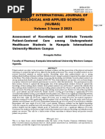 Assessment of Knowledge and Attitude Towards Patient-Centered Care Among Undergraduate