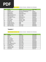 Matarial Master Mandatory Fields