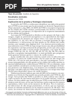 Virus Del Papiloma Humano: Tipo de Prueba Resultados Normales Explicación de La Prueba y Fisiología Relacionada