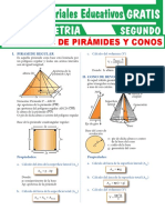 Ejercicios de Pirámides y Conos para Segundo Grado de Secundaria