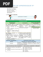 Sesión de Aprendizaje de Julio 22 Dany