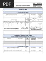 SG-SST-F-22 Formato Gestion Del Cambio