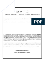 MMPI-2 Cuadernillo