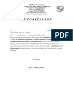 Autorizacion: Ministerio de Educación Unidad Educativa Fiscal Réplica "Vicente Rocafuerte" Código AMIE: 09H06054