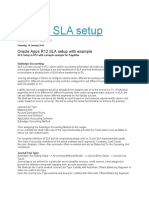 Oracle SLA Setup