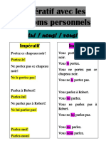 Impératif Avec Les Pronoms Personnels