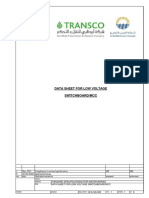 Data Sheet For Low Voltage Switchboard/Mcc