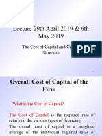 Cost of Capital and Capital Structure