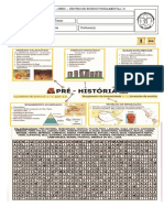 Caça Palavras Pré História