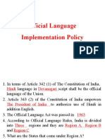 Paper I - Official Language Policy