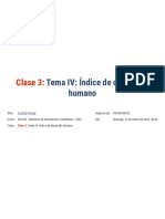 Clase 3 - Tema IV - Índice de Desarrollo Humano