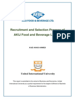 Recruitment and Selection Process of AKIJ Food and Beverage Limited 