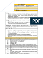 PLANO DE ENSINO - 1º Info Mat I