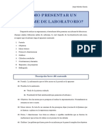 Cómo Presentar Un Informe de Laboratorio