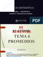 1° Aritmética Promedios