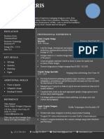 Quick Modern Resume Template Black