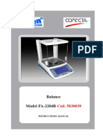 Balance Model FA-2204B: Instructions Manual