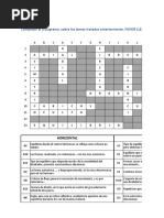 CRUCIGRAMA, Retroalimentación, Fundamentos Del Diseño. - 284492690