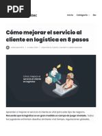 Servicio Al Cliente en El Sector Logística - 8 Pasos para Potenciarlo