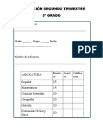 Evaluaciòn Segundo Trimestre