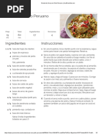 Receta de Arroz Con Pollo Peruano