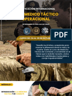 Curso Medicina Táctica de Combate Operacional