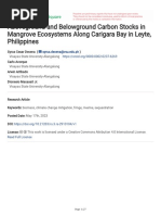 Aboveground and Belowground Carbon Stocks in Mangrove