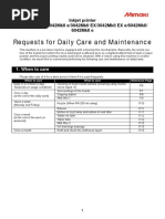 UJF-3042,6042MkII / UJF-3042,6042MkII e Series Care and Maintenance v4.1