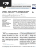 A Numerical Study On Hydrodynamic Maneuvering Derivatives For Underwater Glider