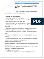 Microsoft Azure Data Fundamentals (DP-900) Master Cheat Sheet