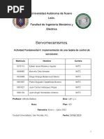 Servomecanismos AF4 Implementación de Una Tarjeta de Control de Servomotor.