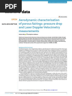 Aerodynamic Characterisation of Porous Fairings - Pressure Drop and Laser Doppler Velocimetry Measurements