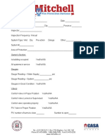 Annual Sprinkler Inspection Form