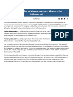 Microcontroller Vs Microprocessor - What Are The Differences? - Total Phase