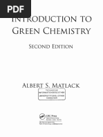 Green Chemistry: Albert S. Matlack