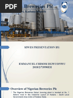 Nigerian Breweries PLC SIWES Defense Presentation