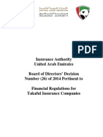 Financial Regulations For Takaful Insurance Companies