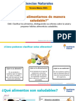 Ciencias 3º Básico Cómo Alimentarnos de Manera Saludable. Mes de Junio